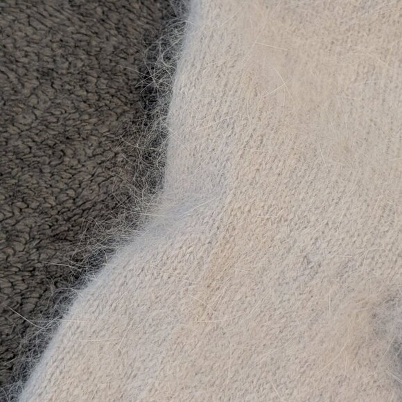 Soft & Cozy Angora Blend Suplice Sweater, Size Small, Light Gray - Picture 4 of 4